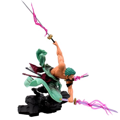 LGQHCE One Piece Figuren One Piece Zoro Figuren Anime Statue Model Actionfigur Doll Collectibles Sammlerstück Dekoration Ornamente Sammlung Desktop Puppe -20.5cm von LGQHCE