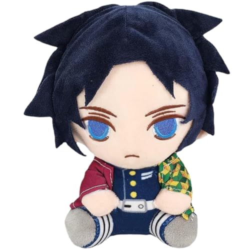 LGQHCE Plüschtier Demon Slayer Plüschfigur Plüschtierpuppe Kinder Stofftier Kuscheltier Demon Slayer Tomioka Giyuu Plüsch Spielzeug Weiches Plüschtier Für Kinder Geburtstage Geschenke 20cm von LGQHCE