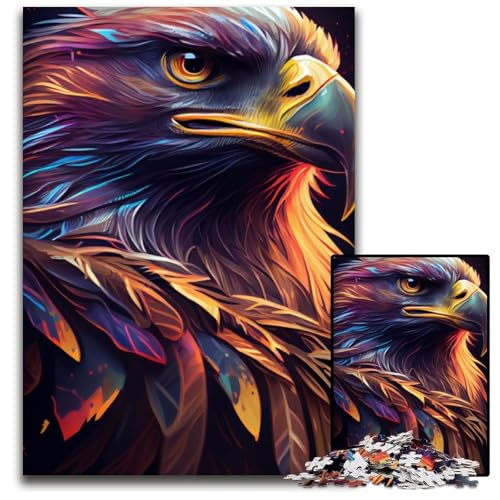 Adler-Puzzle, farbenfroh, für Erwachsene, 1000 Teile, Papppuzzle, anspruchsvolles Denkspiel für Teenager, Spaß für den Spieleabend mit der Familie, 26x38cm Adler-Puzzle, farbenfroh, für Erwachsene, 1000 Teile, Papppuzzle, anspruchsvolles Denkspiel für Teenager, Spaß für den Spieleabend mit der Familie, 26x38cm von LGSHENG