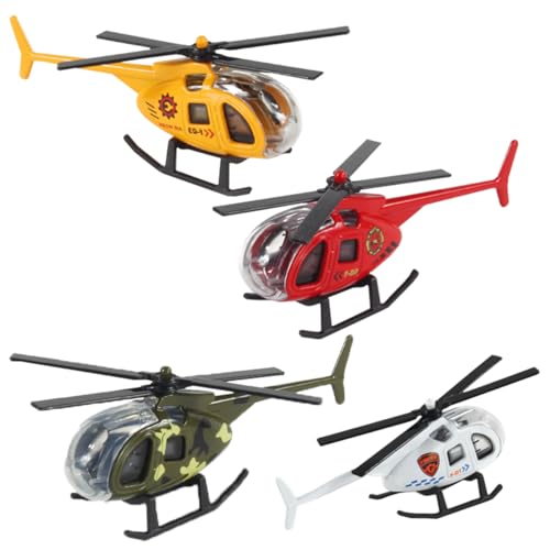 LGWJHCY 4 Stücke Hubschrauber Spielzeug, Mini Flugzeug Modell, Mini Flugzeug Set Kinder, 3-12 Jahre Jungen Mädchen Kinder von LGWJHCY