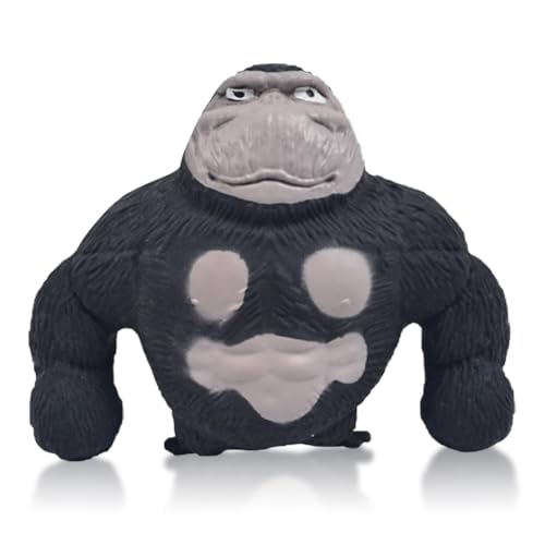 LGWJHCY Gorilla Stress Toy, Gorilla Spielzeug Stressabbau, Pinch Relieve Stress Spielzeug, Monkey Gorilla Toys, Anti Stress Spielzeug, Geeignet für Freizeit, Unterhaltung und Dekompression.（Schwarz） von LGWJHCY