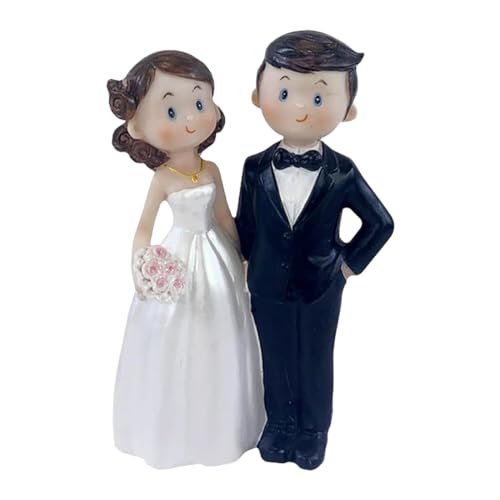 LGWJHCY Hochzeitspaar Cake Topper,Braut Bräutigam Figuren Kuchen Dekorationen,Romantisch Liebeskuchen Mit Brautstrauß Für Geburtstag Hochzeit Valentinstag Autodekoration LGWJHCY Hochzeitspaar Cake Topper,Braut Bräutigam Figuren Kuchen Dekorationen,Romantisch Liebeskuchen Mit Brautstrauß Für Geburtstag Hochzeit Valentinstag Autodekoration von LGWJHCY