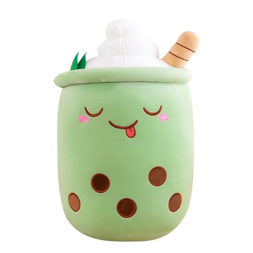 LGWJHCY Milk Tea Doll, 24 cm Bubble Tea Plush Toy, Cuddly Toy, Tea Cute Cushion Plushie Soft Plush Cushion Doll, Children's Plush Toy (Green) von LGWJHCY