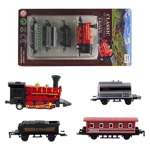 LGWJHCY Mini SteamTrain, Mini SteamTrain Modell Spielzeug, Retro SteamTrain Set, Kleine Zug Modell Spielzeug Ornament für Jungen und Mädchen LGWJHCY Mini SteamTrain, Mini SteamTrain Modell Spielzeug, Retro SteamTrain Set, Kleine Zug Modell Spielzeug Ornament für Jungen und Mädchen von LGWJHCY