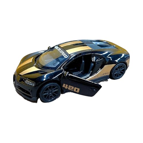 LGWJHCY Mini Toy Car Chiron Sports Car Toy Car for Children Metal Cars Racer Die-Cast Car Hot Wheels Cars Models Gift Set Gift for Collectors Black von LGWJHCY