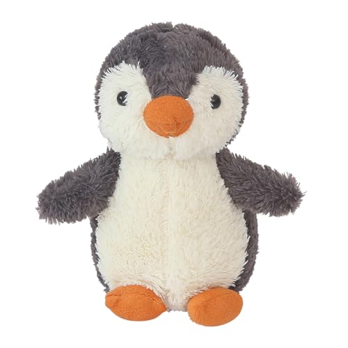 LGWJHCY Penguin Bear Plush Toy, 23cm Penguin Bear Soft Fur Penguin Bear with Hood Paw Print Plush Toy Cuddly Toy Gift (Grey) von LGWJHCY