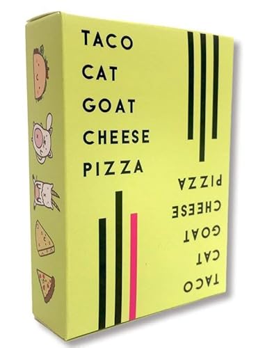 LGWJHCY Taco Cat Goat Cheese Pizza Taco Cat Goat Cheese Pizza Card Game Party Game for 2-8 Players Ages, 10-30 Minutes Playing Time（Green） von LGWJHCY