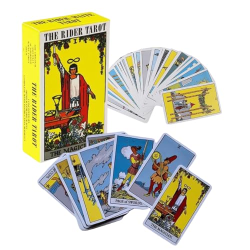 LGWJHCY The Rider Tarot Cards, with English Guide, Tarot Cards for Beginners, 78 Thick and Colorful Cards, Sturdy and Durable LGWJHCY The Rider Tarot Cards, with English Guide, Tarot Cards for Beginners, 78 Thick and Colorful Cards, Sturdy and Durable von LGWJHCY