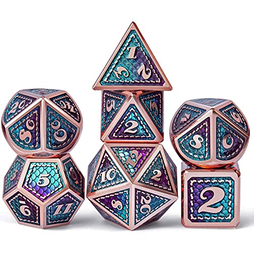 DND würfel Set mit Lagerung Bag RPG Dice Set für Dungeons and Dragons Pathfinder Rollenspiel-Würfel Geburtstagsgeschenk für Spieleliebhaber,D. von LGYKUMEG