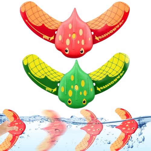 LGZIN 2 Stück Unterwasser Glider, Tauchspielzeug Fische, Wasser Spielzeug Fische, Pool Spielzeuge für Kinder, Unterwasser Fische Spielzeug, Kinder Schwimmspielzeug von LGZIN