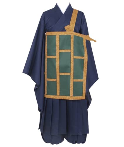 Jujutsu Kaisen Cosplay Geto Suguru Outfits, Unisex Uniform Kostüm Anzug für Anime Fans Cosplay, Blau, L von LHHZDH