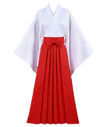 Jujutsu Kaisen Cosplay Iori Utahime Outfits, Damen Kimono Kleid Kostüm Anzug für Anime Fans Cosplay, Rot, XL von LHHZDH