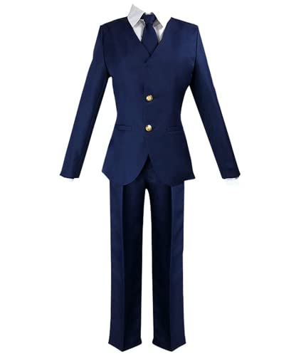 Jujutsu Kaisen Cosplay Miwa Kasumi Outfits, Damen Uniform Kostüm Anzug für Anime Fans Cosplay, Blau, L von LHHZDH