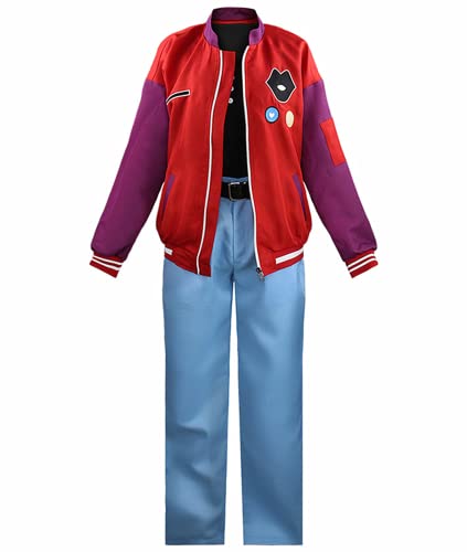 Wonder Egg Priority Cosplay Kawai Rika Outfits, Unisex Uniform Kostüm Anzug für Anime Fans Cosplay, Rot, M von LHHZDH