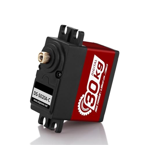 LHKQHRDL 20KG 30KG Servo Metall Getriebe Servos for 1/8 1/10 TRX4 Scx10 104001 RC Auto 180/300 °(20KG 180 Degree BL) von LHKQHRDL