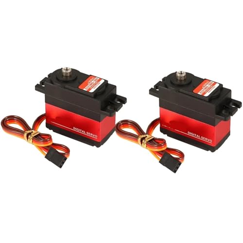 LHKQHRDL 20KG PDI-6221MG-360 Digitalservo Großes Drehmoment 360° Mit 25T Arm(2PCS Servo) von LHKQHRDL