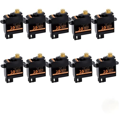 LHKQHRDL 2g Motorservo Metallgetriebe Miniservos(10pcs) von LHKQHRDL