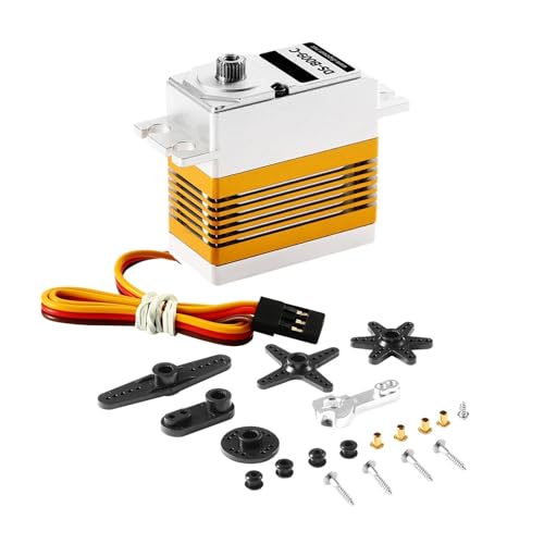 LHKQHRDL 30KG Brushless Servo Metallgehäuse Getriebeservos HV Servo 1St(Gold) von LHKQHRDL