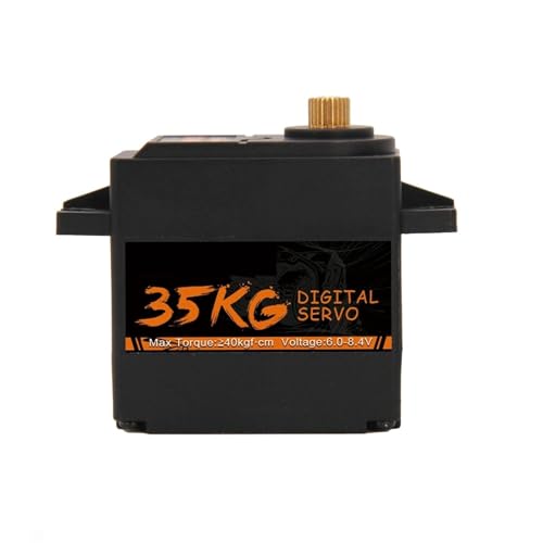 LHKQHRDL 35KG 180/300 Grad 8,4V hochpräzises digitales Servo mit Metallgetriebe for 1/10 1/8 RC Auto TRX4 TRX6 Scx10 1St(35KG 180Degree) von LHKQHRDL