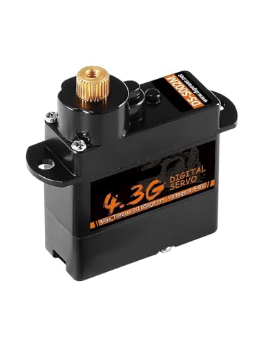 LHKQHRDL 4 Teile/los Digital Servo 4,3g Metall Getriebe Mini Servo(1PCS 4.3g Servo) von LHKQHRDL