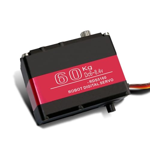 LHKQHRDL 60 kg Digitalservo mit hohem Drehmoment, zweiachsig, hoher Druck, 8,4 V, RDS5160, RDS5180, RDS51150, SSG, 1 Stück(RDS51150-180) von LHKQHRDL