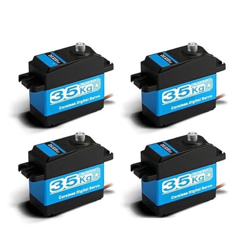 LHKQHRDL Rc 4X Edelstahl Getriebe Kernlosen Servo 25kg 35kg Digital Servo(4X DS3225-270) von LHKQHRDL