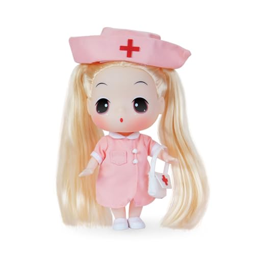 LHMYPP Krankenschwester 7.09 Zoll Mädchen Ankleiden Puppen Spielzeug Modepuppe Kinderspielzeug Prinzessin Stofftpuppen Spielhaus Puppe Simulation Puppen Babypuppen Zubehör von LHMYPP