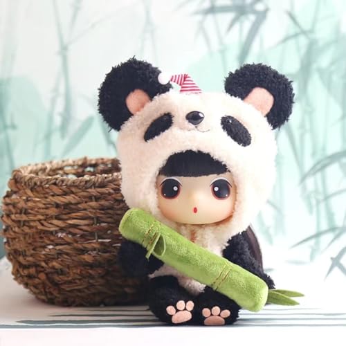 LHMYPP Panda 7 Zoll Modepuppe Mädchen Ankleiden Puppen Spielzeug Kinderspielzeug Prinzessin Stofftpuppen Spielhaus Puppe Simulation Puppen Babypuppen Zubehör von LHMYPP