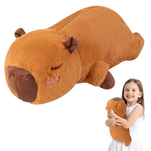 LHOEST Capybara Kuscheltier Kissen Lang 45 cm Capybara Plüschtier Groß Kawaii Plüschtier Capybara Kissen Lang Wasserschwein Kuscheltier Stofftier Capybara Plushie Puppen Spielzeug Geschenk Kinder LHOEST Capybara Kuscheltier Kissen Lang 45 cm Capybara Plüschtier Groß Kawaii Plüschtier Capybara Kissen Lang Wasserschwein Kuscheltier Stofftier Capybara Plushie Puppen Spielzeug Geschenk Kinder von LHOEST