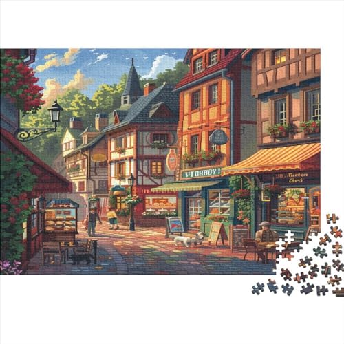 Beautiful Streets 1000 Teile Puzzle Puzzlespiel Qualität Verlässlich Windy Street Kinder Teenager Geschicklichkeitsspiel Erwachsenenpuzzle Ab 14 Jahren 1000pcs (75x50cm) von LHOUIYERTE