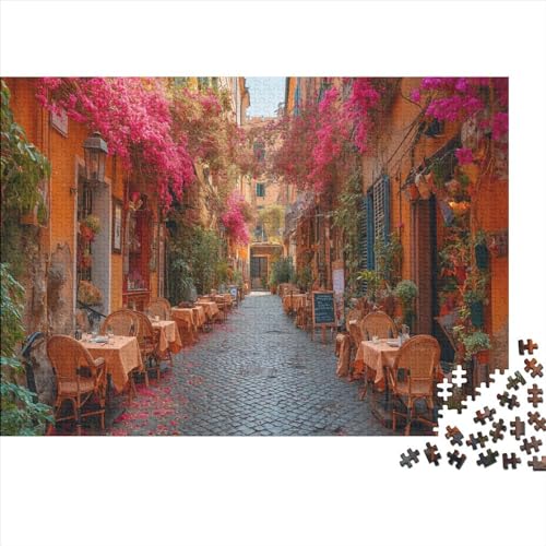 Beautiful Streets 300 Teile Puzzle Puzzlespiel Qualität Verlässlich Windy Street Und Kinder in Bewährter Lernspiel Kinder Ab 14 Jahren 300pcs (40x28cm) von LHOUIYERTE