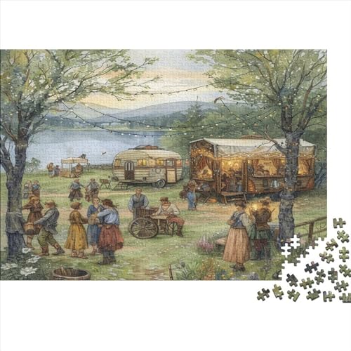 Bustling with Activity 300 Teile Puzzle Für Erwachsene Qualität Verlässlich Aesthetics Für Die Ganze Familie Buntes Legespiel Kinder Ab 14 Jahren 300pcs (40x28cm) von LHOUIYERTE