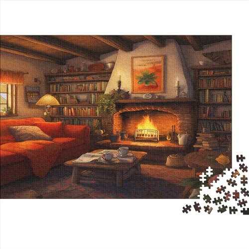 Cosy Cottage 500 Stück Puzzles Puzzlespiel Qualität Verlässlich Nice House Für Die Ganze Familie Spielzeug Geschenk Kinder Ab 14 Jahren 500pcs (52x38cm) von LHOUIYERTE