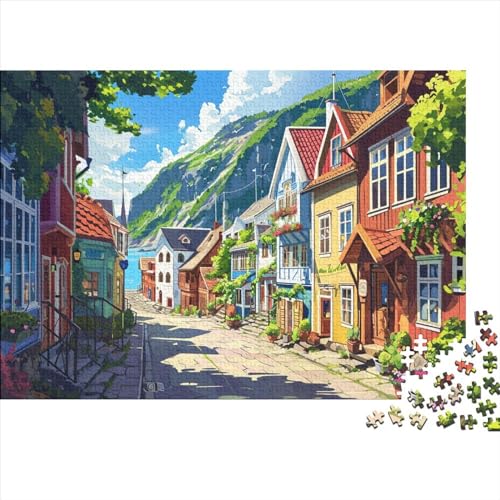 Country House 1000 Teile Puzzle Für Erwachsene Qualität Verlässlich Tranquil House Für Die Ganze Familie Buntes Legespiel Kinder Ab 14 Jahren 1000pcs (75x50cm) von LHOUIYERTE