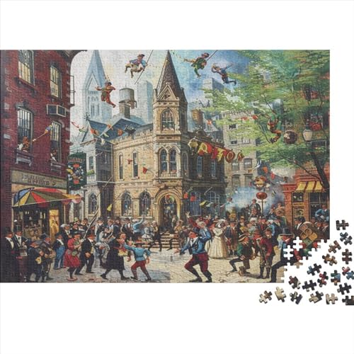 Crush 1000 Teile Puzzle Puzzle Für Erwachsene Qualität Verlässlich Crowd at The Square Und Kinder in Bewährter Spielzeug Geschenk Erwachsenenpuzzle Ab 14 Jahren 1000pcs (75x50cm) von LHOUIYERTE