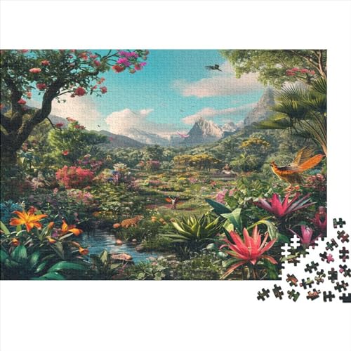 Jungle View 1000 Teile Puzzle Puzzlespiel Qualität Verlässlich Jungle Scenery Für Die Ganze Familie Buntes Legespiel Kinder Ab 14 Jahren 1000pcs (75x50cm) von LHOUIYERTE