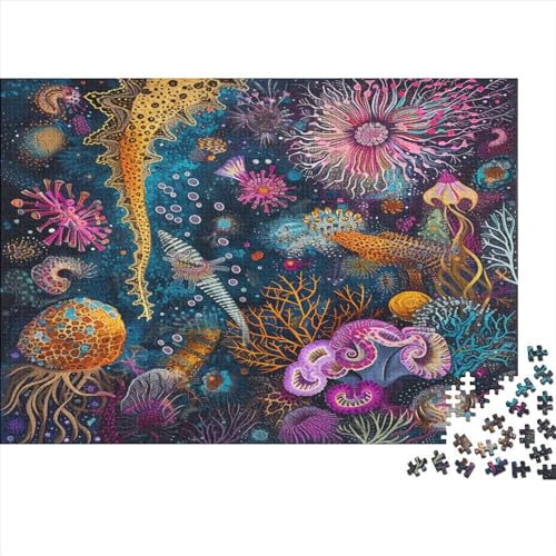 Submarine World 1000 Teile Puzzle Puzzle Für Erwachsene Qualität Verlässlich Ocean Paradise Für Die Ganze Familie Buntes Legespiel Kinder Ab 14 Jahren 1000pcs (75x50cm) von LHOUIYERTE