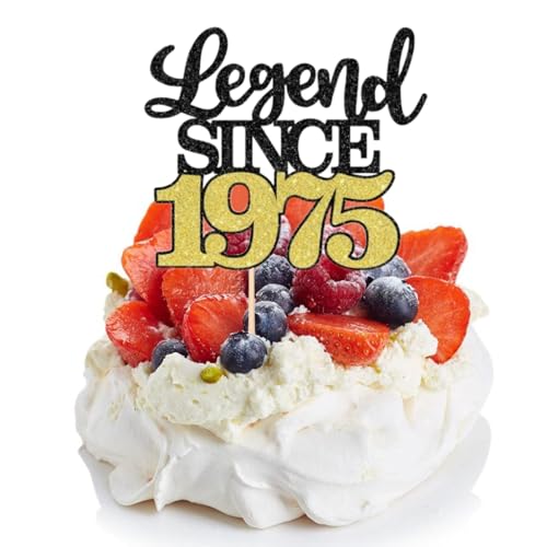 LIANRISES Legend SINCE 1975 Tortendeko 50. Geburtstag Mann Tortendeko 50 Geburtstag Frau Cake Topper 50 Geburtstag Mann 50th Birthday Cupcake Toppers Tortenaufleger 50 Schwarz und Gold LIANRISES Legend SINCE 1975 Tortendeko 50. Geburtstag Mann Tortendeko 50 Geburtstag Frau Cake Topper 50 Geburtstag Mann 50th Birthday Cupcake Toppers Tortenaufleger 50 Schwarz und Gold von LIANRISES