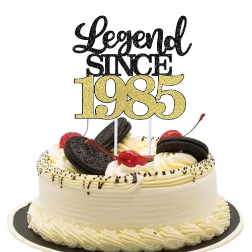 LIANRISES Legend SINCE 1985 Tortendeko 40 Geburtstag Mann Cake Topper 40 Geburtstag Tortendeko 40 Geburtstag Frau Mann Cake Topper 40. Geburtstag Schwarz und Gold LIANRISES Legend SINCE 1985 Tortendeko 40 Geburtstag Mann Cake Topper 40 Geburtstag Tortendeko 40 Geburtstag Frau Mann Cake Topper 40. Geburtstag Schwarz und Gold von LIANRISES
