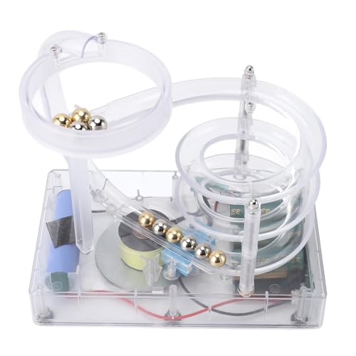 Kinetic Art Perpetuum Motion Machine, Perpetual Motion Machine, Non Stop Rolling Ball Science Physics Gadget, Desktop-Dekoration für das Büro zu Hause (klar) von LICAEVEY