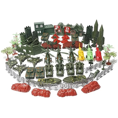 LICHENGTAI 76 Teiliges Militärische Figuren Set Militärsoldat Spielzeug Militär Waffen Mini Plastik Spielzeugsoldaten Militärspielset Militärspielzeug Kampfspielzeug für Kinder Rollenspiele Geschenk von LICHENGTAI