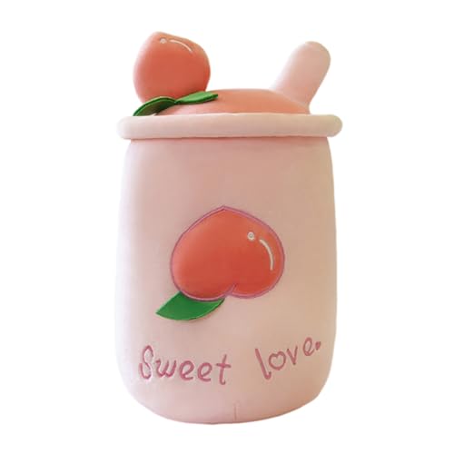 LICHENGTAI Bubble Tea Kuscheltier PlüSchtier, Niedlicher Bubble Tea Plüsch Kuschelkissen Weichem Plüsch Kuscheltier Niedliches Plüschtier Geschenke für Kinder Frauen Männer von LICHENGTAI