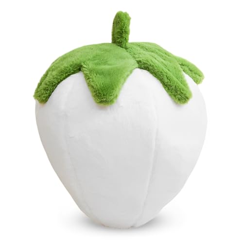 LICHENGTAI Erdbeer Plüschtier, Cute Fruit Shaped Obst Kissen Weiche Couch Bett Sitzkissen Simulation Erdbeer Plüschtier Cushion Home Dekorationen für Kinder Jungen Mädchen von LICHENGTAI