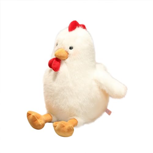 LICHENGTAI Huhn Kuscheltier, 45cm Weiche Simulation Henne Puppe Hähnchen Ausgestopft Plüschkissen Flauschig Kleinkind Stofftier Lustige Spielzeug Geschenk für Kinder, Mädchen und Jungen von LICHENGTAI