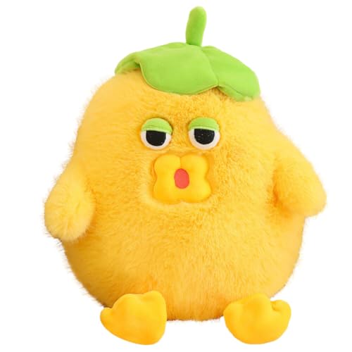 LICHENGTAI Huhn Plüschtier 35cm, Super Weiche Henne Puppe Plüsch Kissen Spielzeug Lustige Huhn Stofftier Kuscheltier Flauschiges Plüschkissen Wurfkissen Geschenk für Kinder Jungen Mädchen von LICHENGTAI