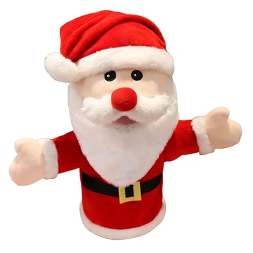 LICHENGTAI Kinder Tierhandpuppen, Weihnachtsmann handpuppen Bauchredner Rentier Schneemann-Puppe Handpuppen Spielzeug Set Geschenk für Jungen oder Mädchen von LICHENGTAI