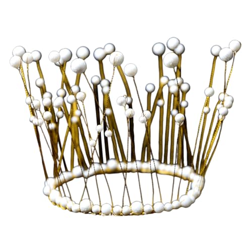 LICHENGTAI Krone Kuchen Topper, Legierung Crown Cake Topper Tortenblumensträuße Perlenkrone Torten Dekoration Krone Deko Aufsätze für Kinder und Erwachsene LICHENGTAI Krone Kuchen Topper, Legierung Crown Cake Topper Tortenblumensträuße Perlenkrone Torten Dekoration Krone Deko Aufsätze für Kinder und Erwachsene von LICHENGTAI