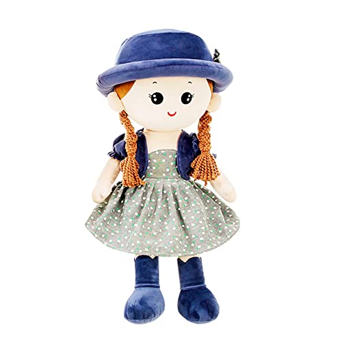 LICHENGTAI Mädchen Plüschpuppe Plüschtier Gefüllte Stoffpuppe Babypuppe Püppchen mit Haar Baby Kinder, Plüsch Puppen Rag Dolls Begleiten Spielzeug für Weihnachtspuppe und Geburtstagegeschenk, 35CM von LICHENGTAI