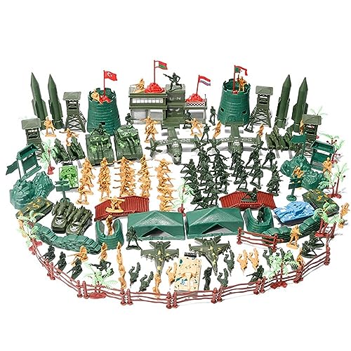 LICHENGTAI Militärische Figuren Set, 168 Stück Militärsoldat Spielzeug Militär Waffen Set Mini Plastik Spielzeugsoldaten Militärspielset Militärspielzeug Kampfspielzeug für KinderGeschenk von LICHENGTAI