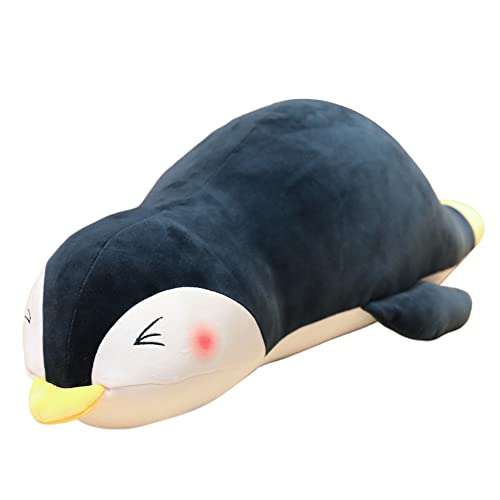 LICHENGTAI Pinguin Kuscheltier, 60CM Cartoon Pinguin Stofftier Plüsch Kissen Puppen Stoffpuppe Weich Plüschtier Umarmungskissen Dekokissen Tier Kissen Geschenk Für Kinder Erwachsene von LICHENGTAI